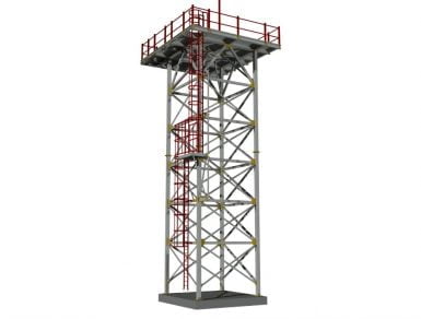 Telecommunication tower Advance Steel model
