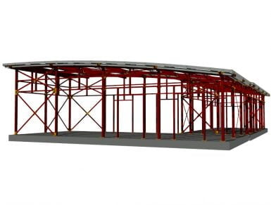 Steel building 3D modelling