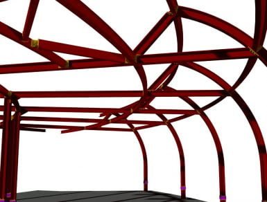 Structural steel FEA analysis