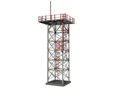 steel detailing of telecommunication tower
